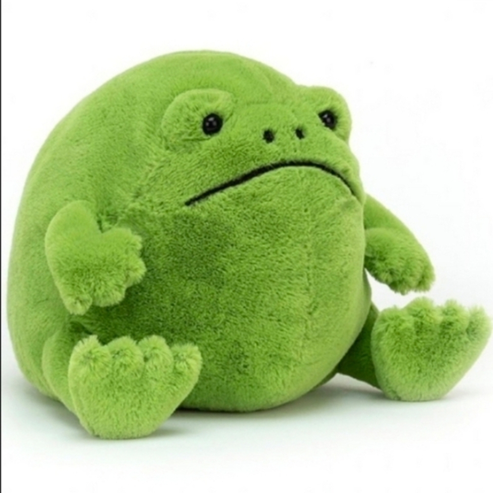 Jellycat Ricky Rain Frog 5.9x6.3x7.1" Soft & Plush BNWT Authentic